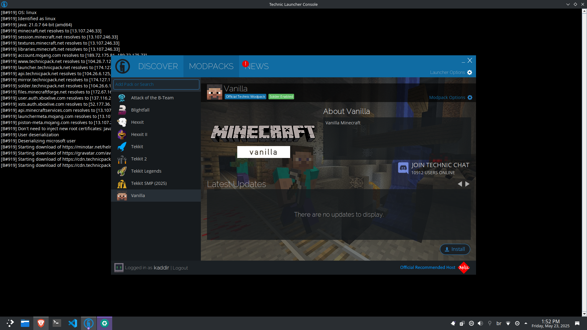 Technic, one of the oldest launchers where you could download dozens of modpacks